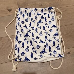 Lululemon White and Blue Drawstring Bag, Seawheeze Race Limited Edition